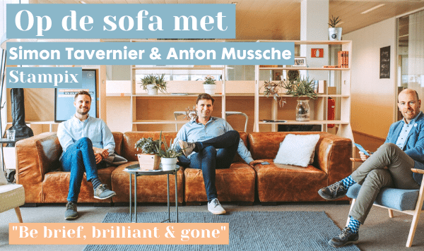 Op de Sofa met Simon Tavernier en Anton Mussche van Stampix