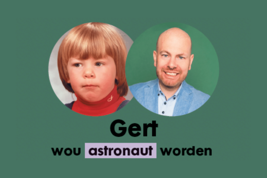 Gert wou astronaut worden